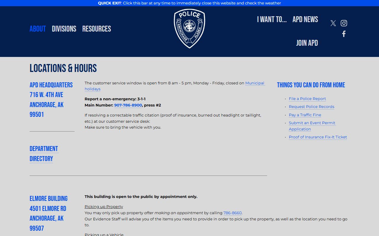 Eagle River DUI records via APD Eagle River Unit