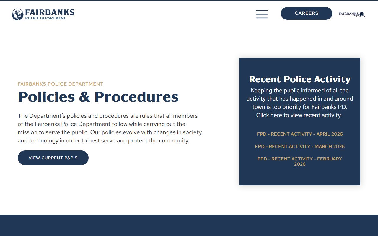 Fairbanks DUI records via Fairbanks Police Department
