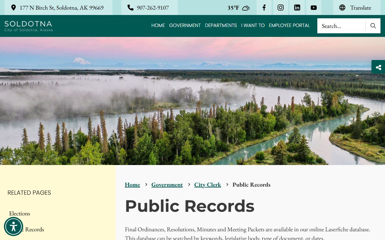 Soldotna public records request DUI records