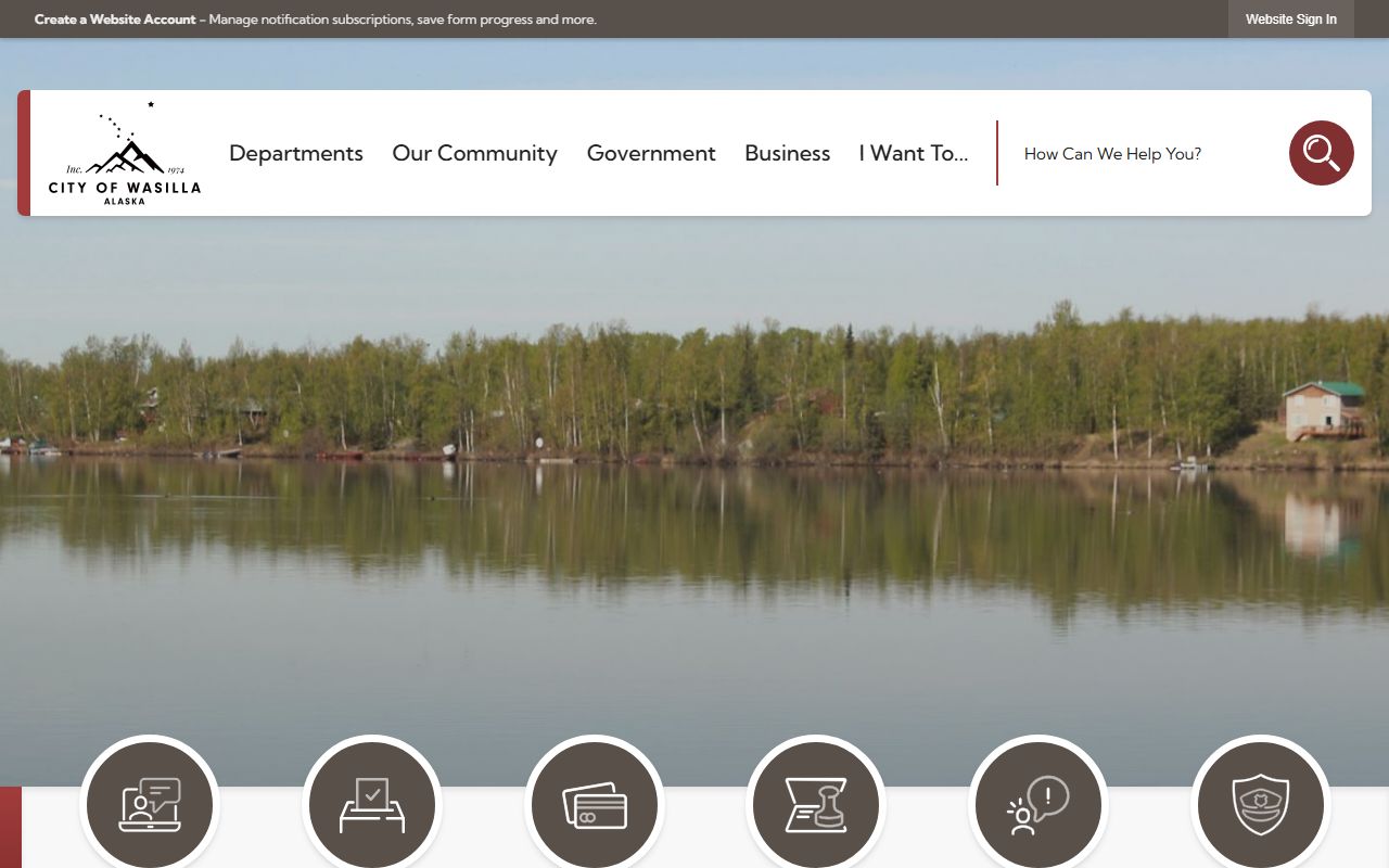 Wasilla DUI records via City of Wasilla website
