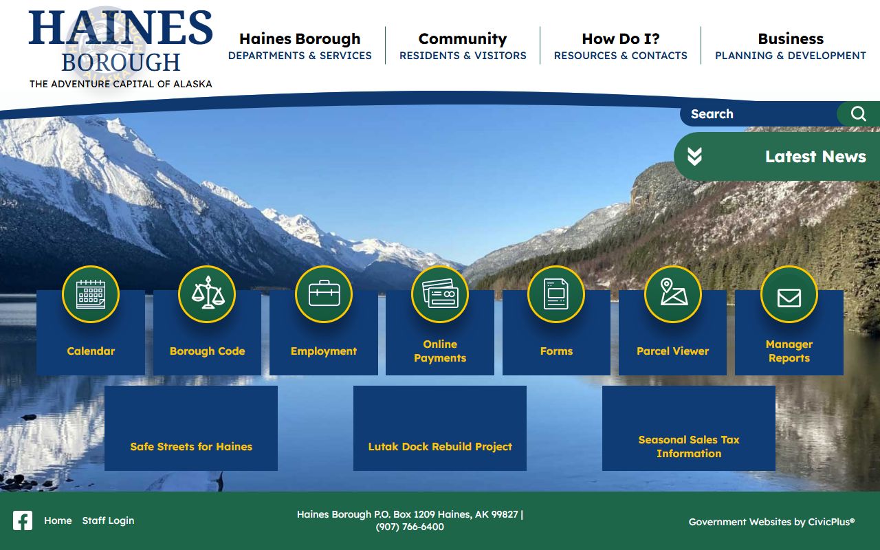 Haines Borough official website DUI records Alaska