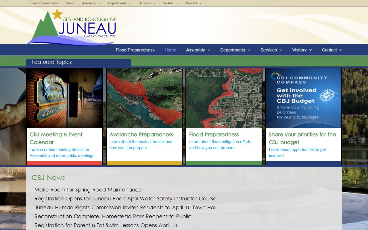 Juneau City and Borough official website DUI records