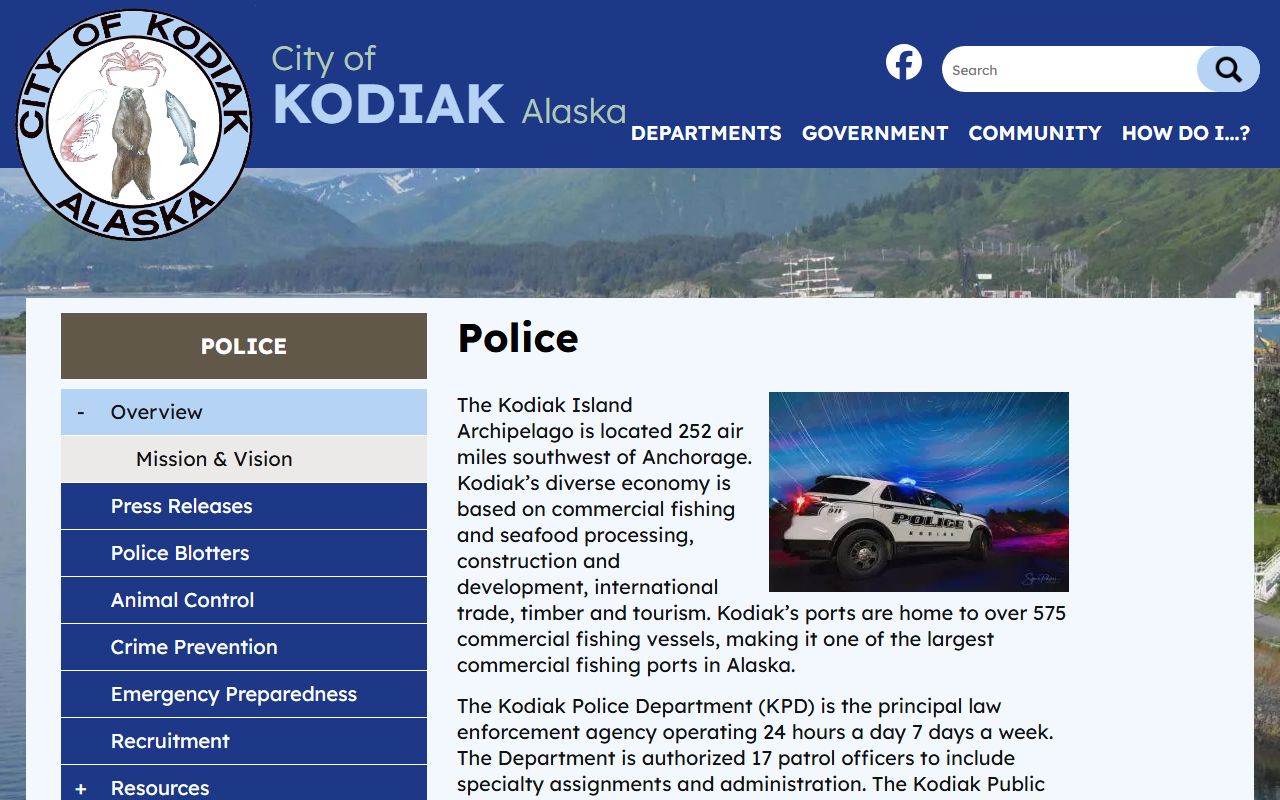 Kodiak Police Department DUI records