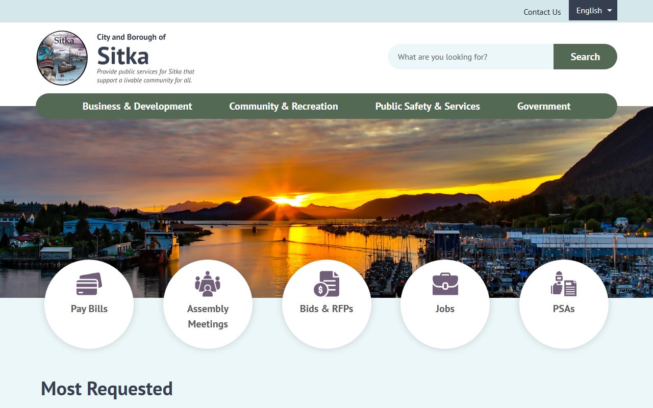 Sitka City and Borough official website DUI records